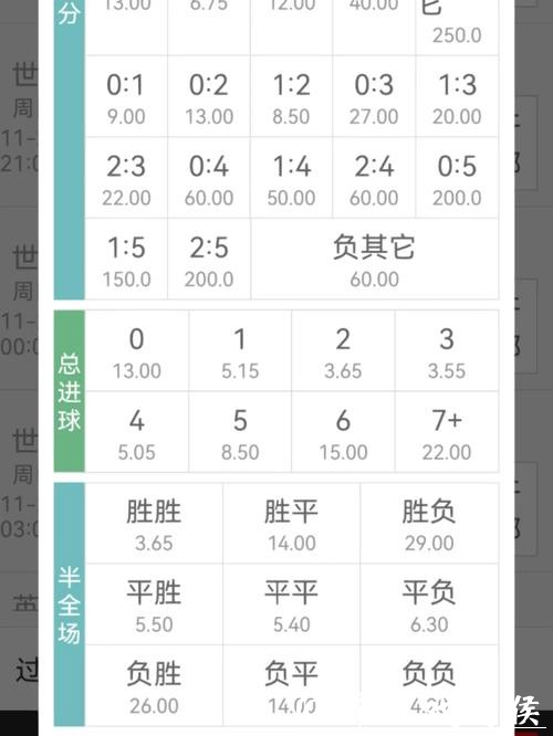 世界杯下注与赔率:如何合理分配 世界杯下注与赔率:如何合理分配